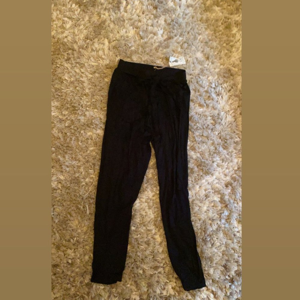 Easel Black Harem Pants